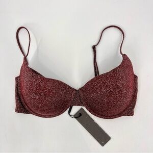 Triangl Dylla brown sparkle bikini top Small++